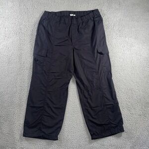 Gap Wide Leg Cargo Pants Women XL High Rise Loose Lightweight Boho Beach Classic